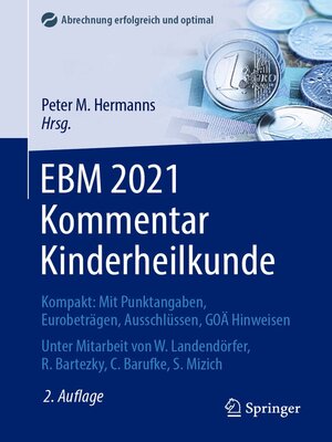 cover image of EBM 2021 Kommentar Kinderheilkunde